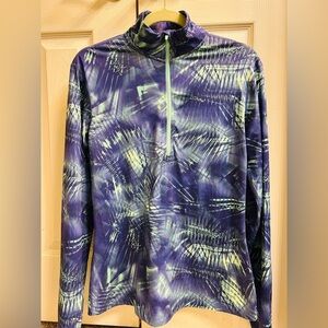 Nike Pro Dri Fit 1/4 Zip Performance Training Active Top